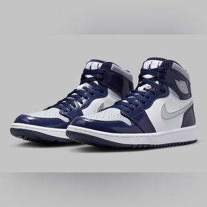 Air Jordan 1 Retro High Golf Patent Midnight Navy